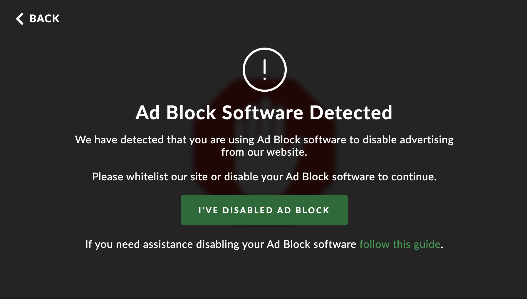 IPTV AdBlock Detection